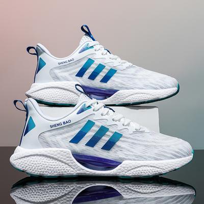 Neue Mesh-atmungsaktive Herren-Sportschuhe mit weichen Sohlen, rutschfeste Stoßdämpfung, Herren-Laufschuhe