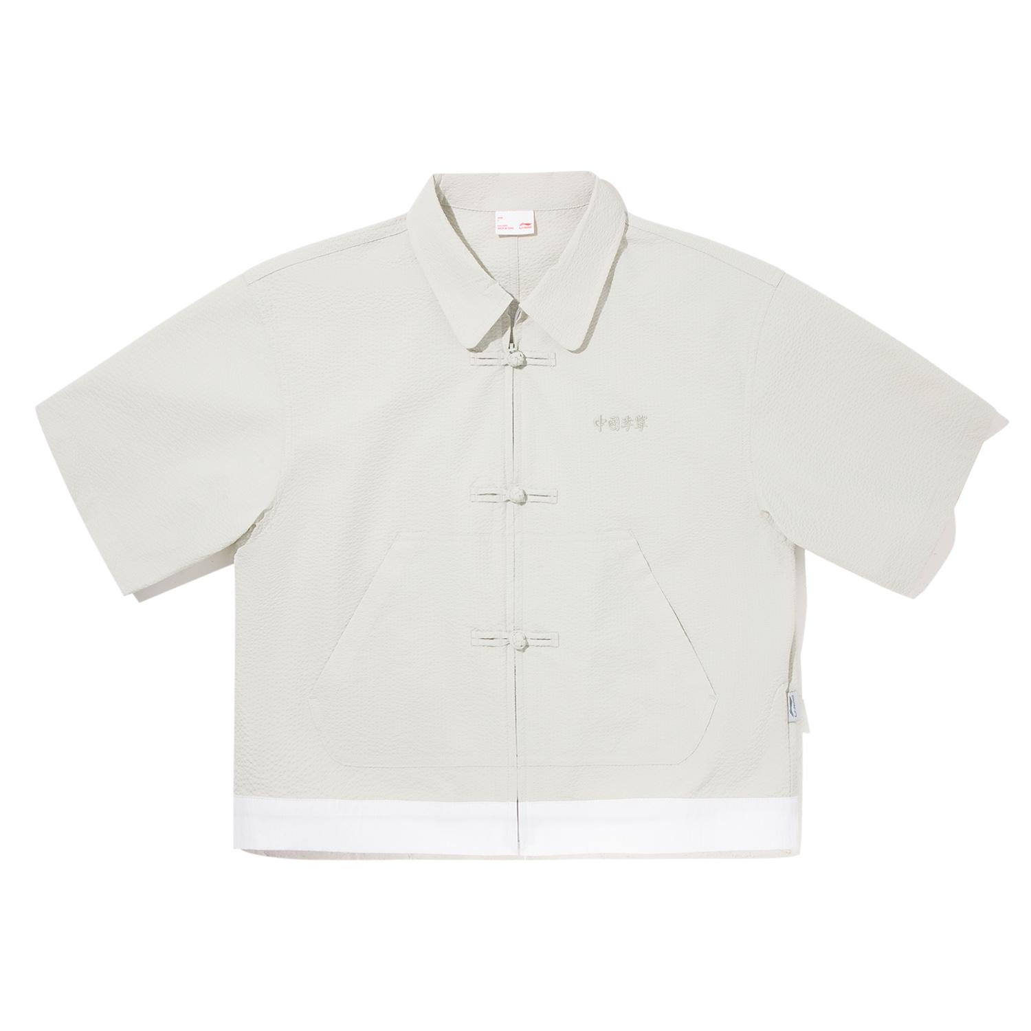 

Серия коллаборации Li Ning X ANB Удобная Минималистичная Универсальная Футболка с Коротким Рукавом Женские футболки Серебристо-Лисий-Серый Стандартный-Белый ASHV162-2