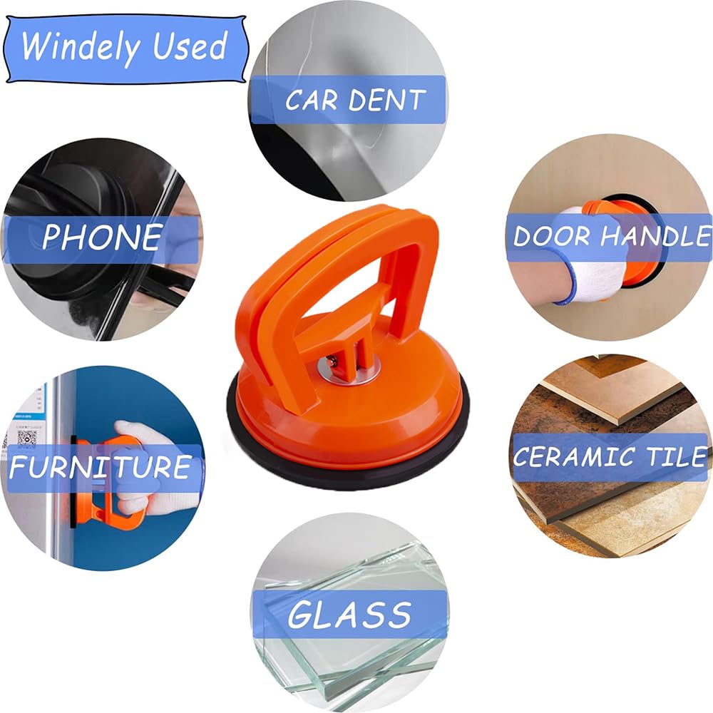 Car Dent Powerful Car Dent Dent Removal Dent Repair Puller for Car Dent and Object Movement 3-Pack Puller, Remover, Kit, Repair, Screens, Glass, Tile,