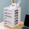 Large Capacity Multi-layer File Storage Rack Space Saving File Holder Desk Organizer  for Home