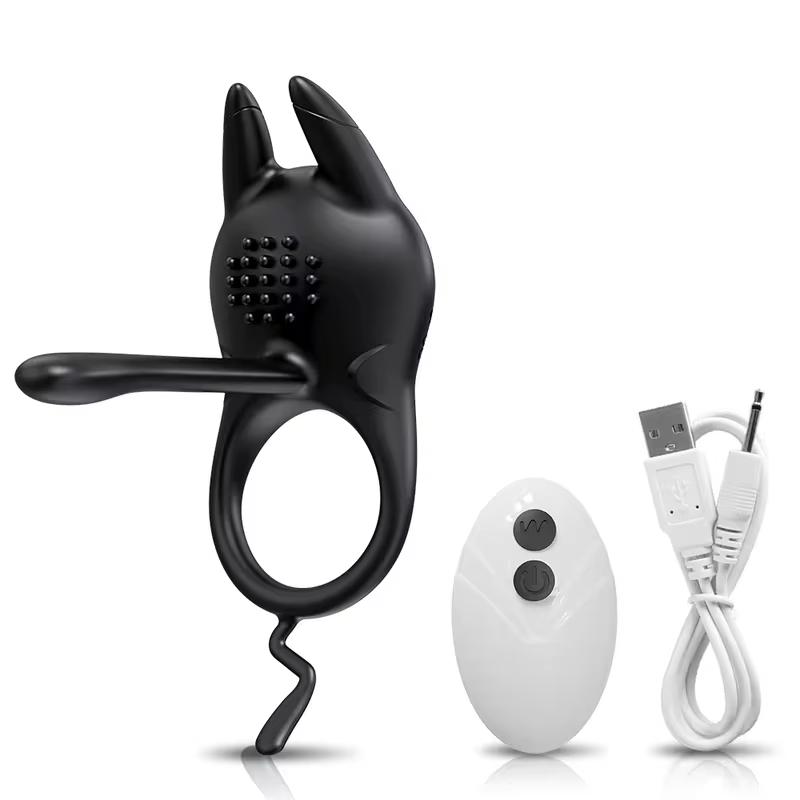 Inel vibrator pentru penis pentru bărbați Inel pentru penis Întârzierea ejaculării Prelungitor pentru penis Ereție Stimulare anală a clitorisului Jucărie sexuală pentru cupluri