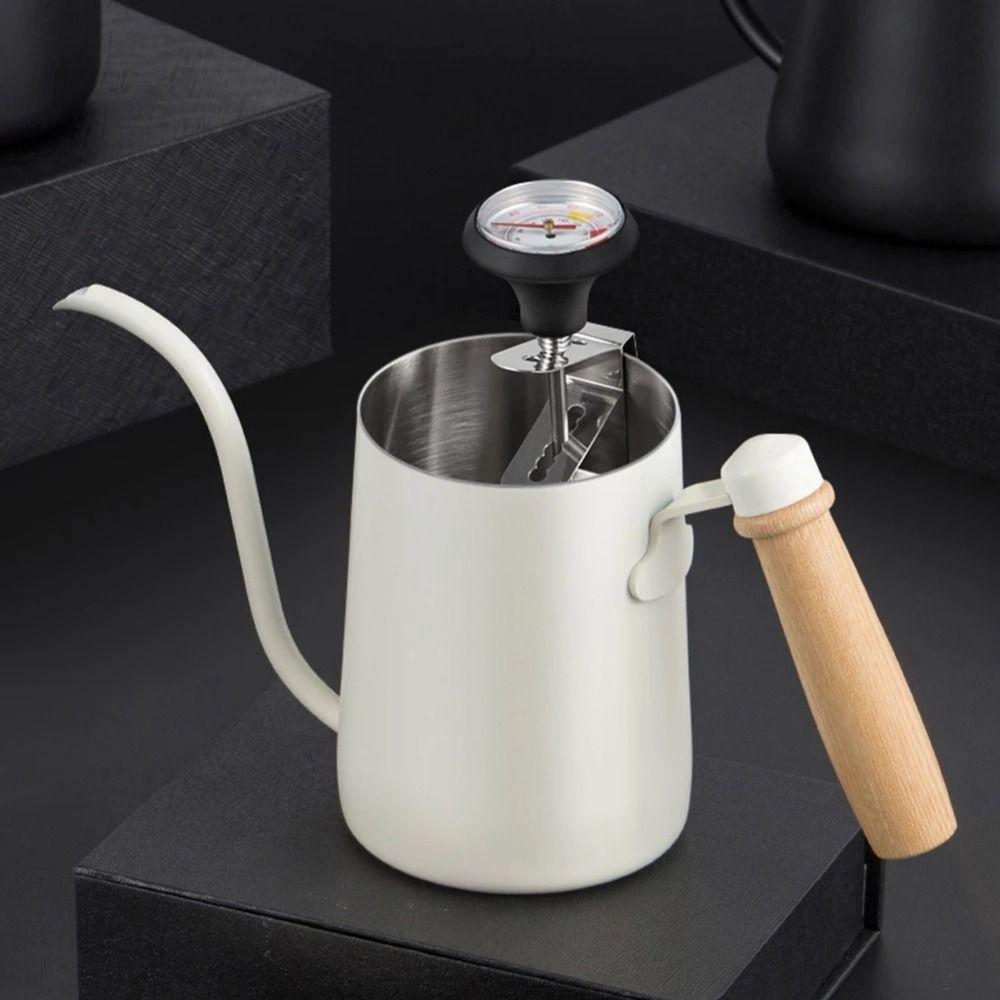 Clip-on Coffee Temperature Meter Stainless Steel Coffee Heat Measuring Tools  Milk Bottle