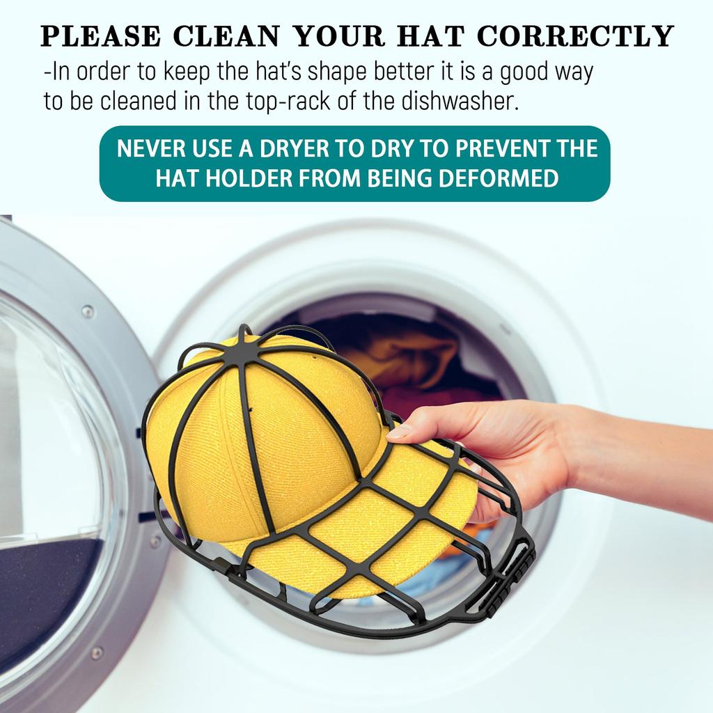 Hat Washer For Washing Machine, Baseball Cap Washer, Dishwasher, Hat, Flat Cap And Bow Cap Storage