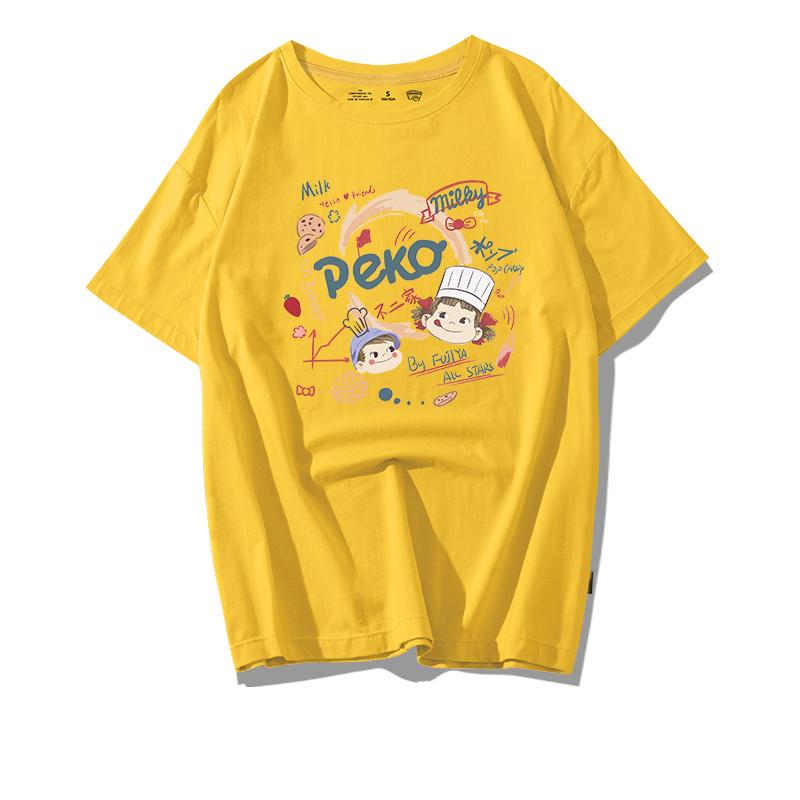 Loose ort Sve T-irt Women Summer Oversize Harajuku Sle Cartoon Print Casual Cotton Top Streetwear Hip Hop round Ne