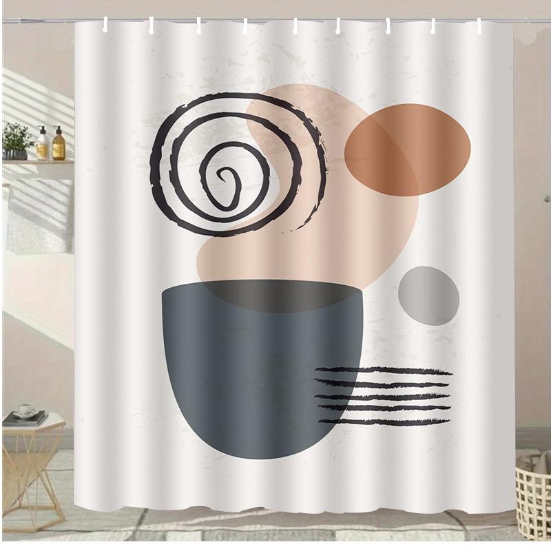 Pond Duck Animals washable Dirt-Resistant Shower Curtain Shower Head waterproof Polyester Bath Curtain For Home Decor