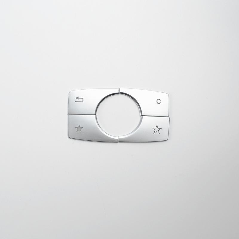 Car Accessories Console Multimedia ES Button Cover Trim Decoration For Mercedes Benz E Class W212 2010-2015 Interior Stickers
