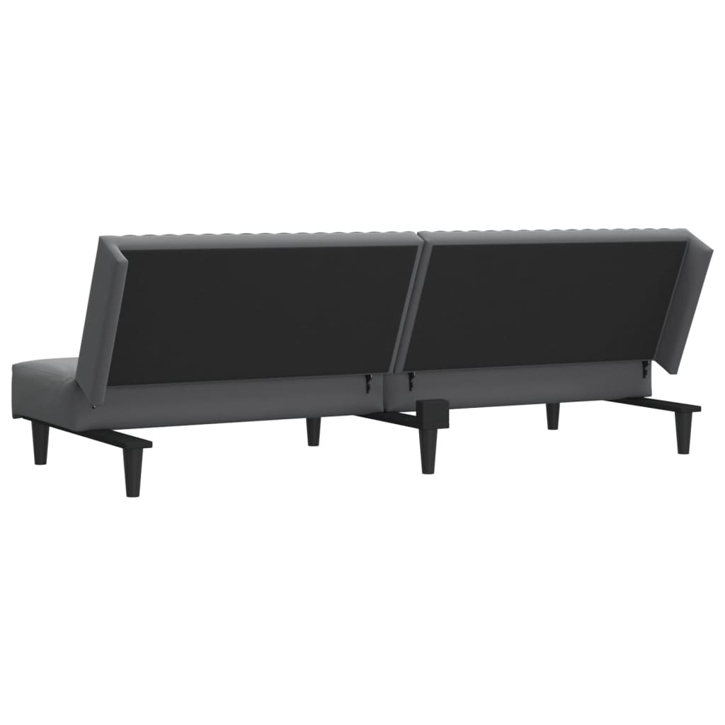 Vidaxl 2-Seater Sofa, Dark Grey, Upholstered In Velvet