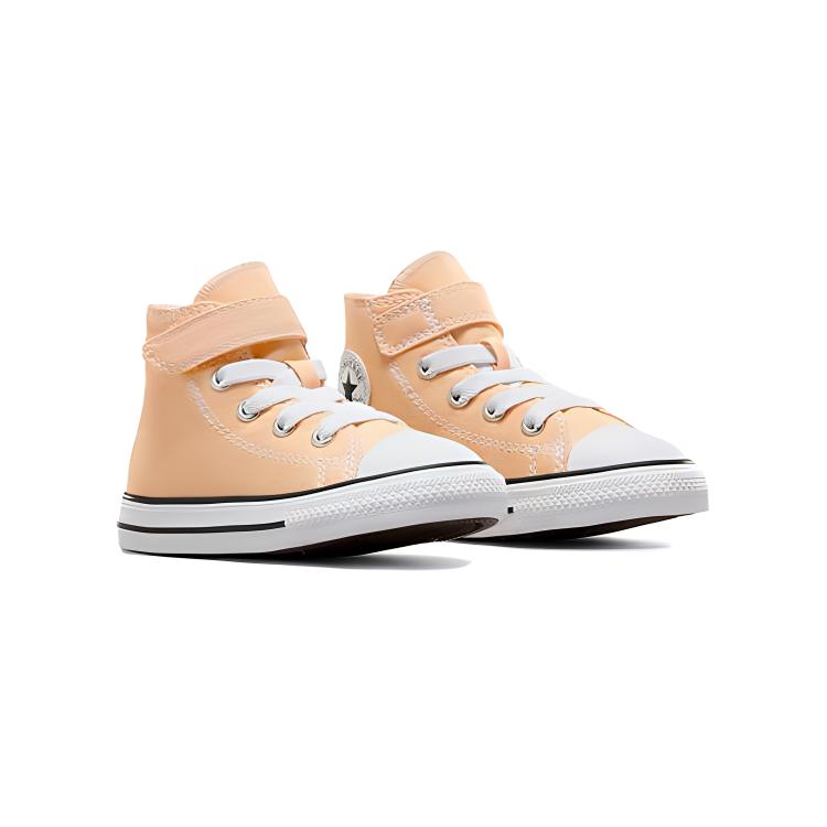 Converse Chuck Taylor All Star Round Toe Durable Lightweight High Top Walking Shoes Baby Sneaker Yellow A08738C