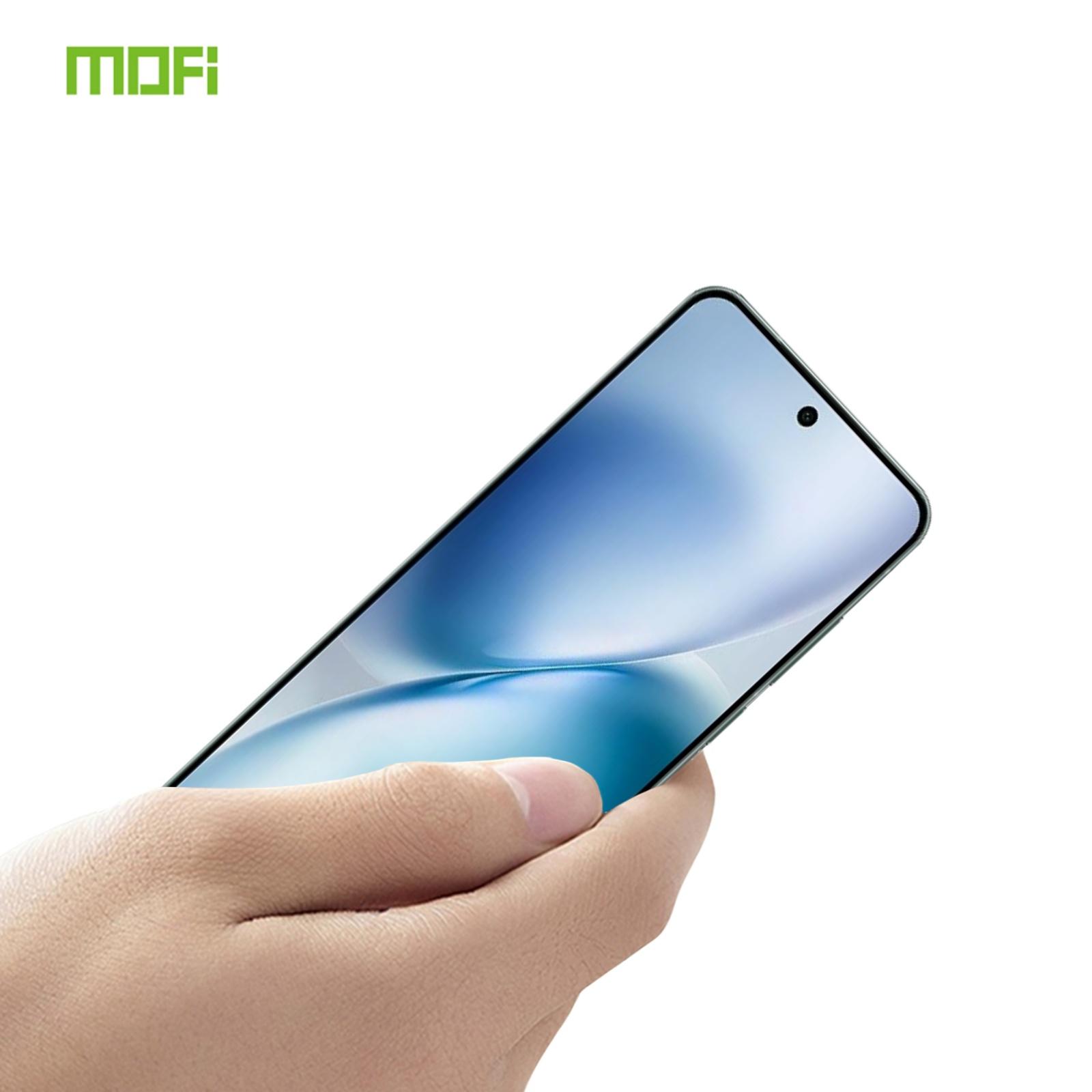 

For vivo X200s 5G Screen Protector MOFI 9H 3D Curved Tempered Glass Film Black