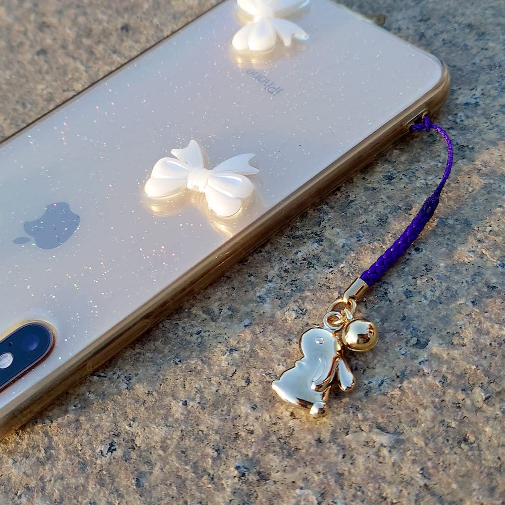 Daioh Seisakusho 2026 Zodiac Horse Lucky Gold Real Gold Netsuke String and Mounting Made in Realistic Pray for Good and Fortune Strap, 10-Piece Set,