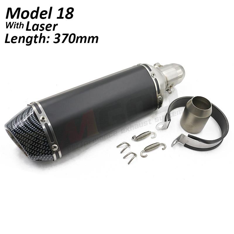 Universal Motorcycle Exhaust Pipe 51mm DB Killer Escape Moto Racing Modified Pit Bike For Kawasaki Z650 Ninja400 Versys 650 MT09