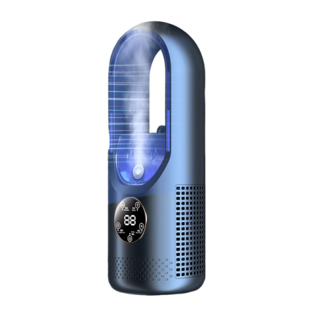 6 Speed Silent Spray Fan Bladeless Mini Air Cooler Mist Electric Fan  Fishing Camping