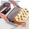 Moule à cake - dr oetker - back-liebe bicolor - acier inoxydable - antiadhésif - 30 x 12 cm