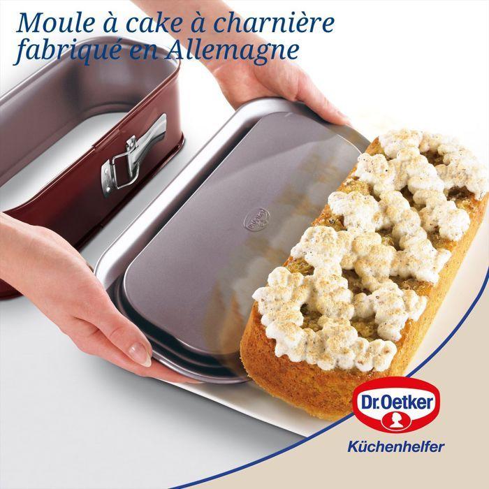 Moule à cake - dr oetker - back-liebe bicolor - acier inoxydable - antiadhésif - 30 x 12 cm