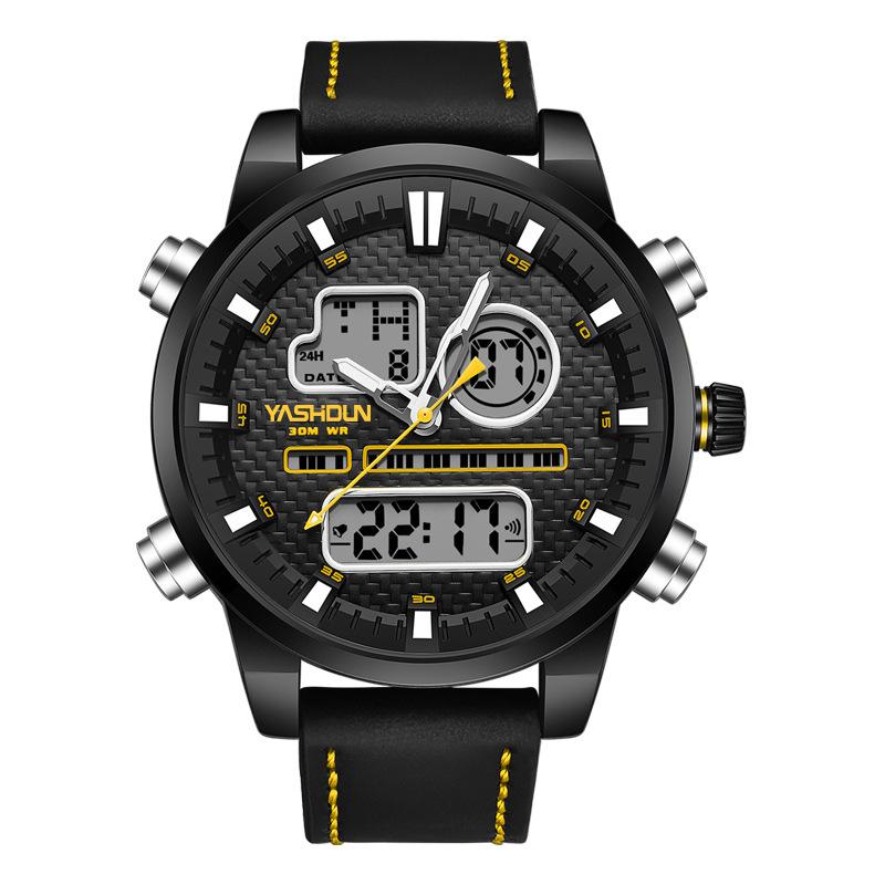 Multifunctional Teenager Senior high school Student Electronic Watch Men's Waterproof Luminous Sports Men's Watch Quartz Watch