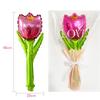 Mainiusi Flower Handheld Balloon Set 12 Pieces Roses Marguerite Sunflowers Tulips Event Decorations Birthday Party Festival Summer Cultural School