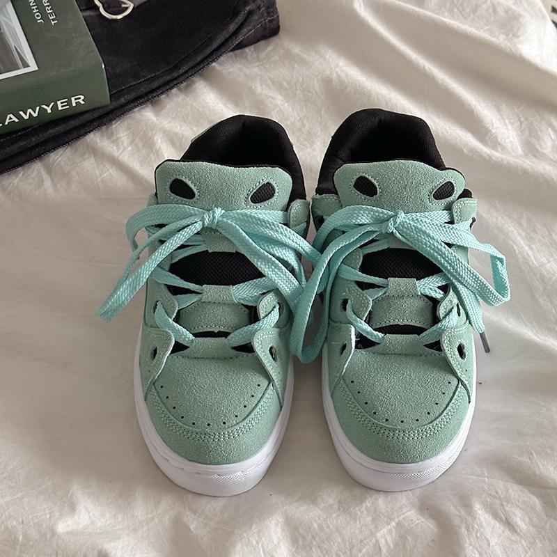 Chunky Sneakers for Kvinner Platform Semsket Kvinne Sportssneakers Damer Vulkaniserte Sko Sneakers Casual Damer Treningssko 2024 NY