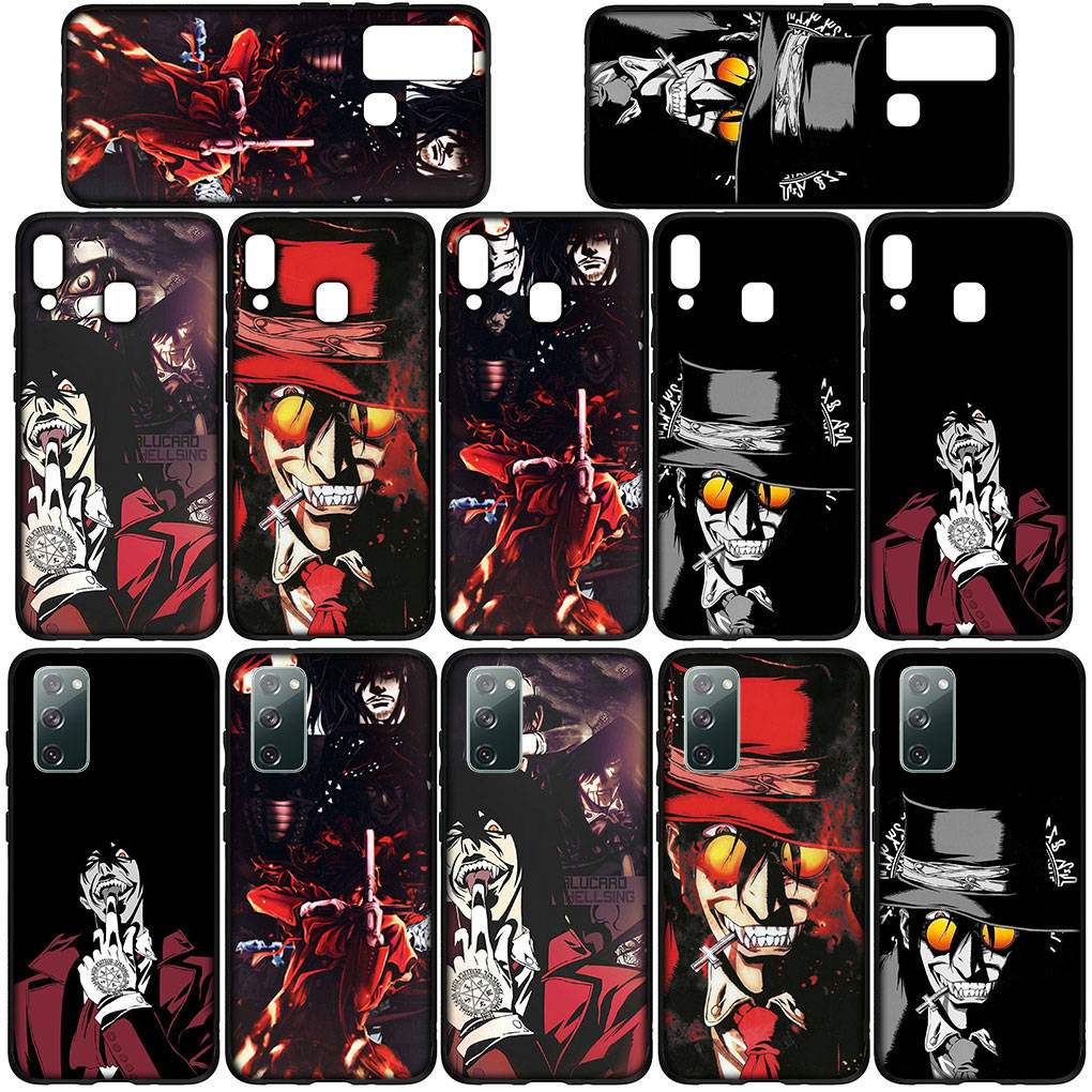 Capa de Celular para Samsung Galaxy S25 S24 S23 iPhone 16 15 Xiaomi Redmi Note 14 13 12 16E X 11 Pro Max 14C OPPO Moto Huawei Comics Hellsing Alucard Capa