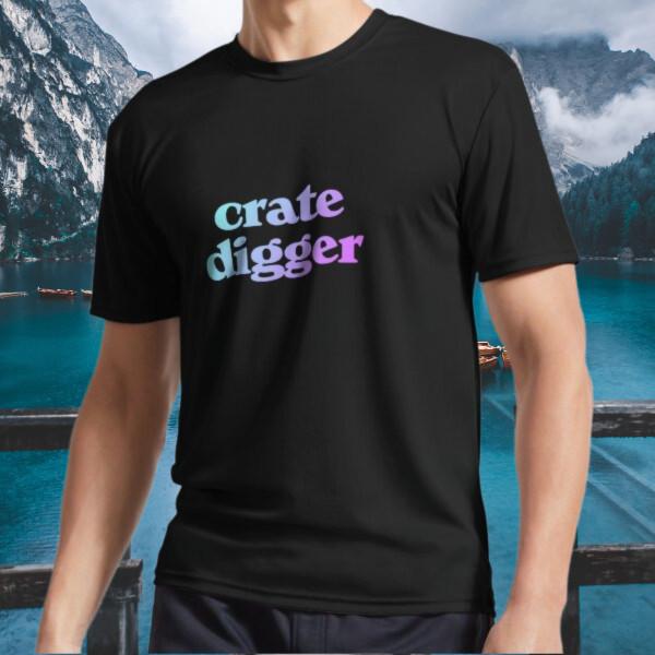 

New Shirt Crate Digger Vinyl Record Co - Logo Active T-Shirt Funny Size S to 5XL S