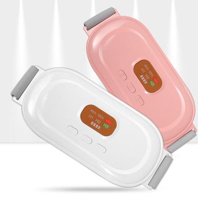 Menstruační hřejivá podložka Úleva od bolesti při menstruaci Břišní hřejivé masážní zařízení se 3 rychlostmi vibrací Tepelná terapie USB dobíjecí Přenosný hřejivý pás