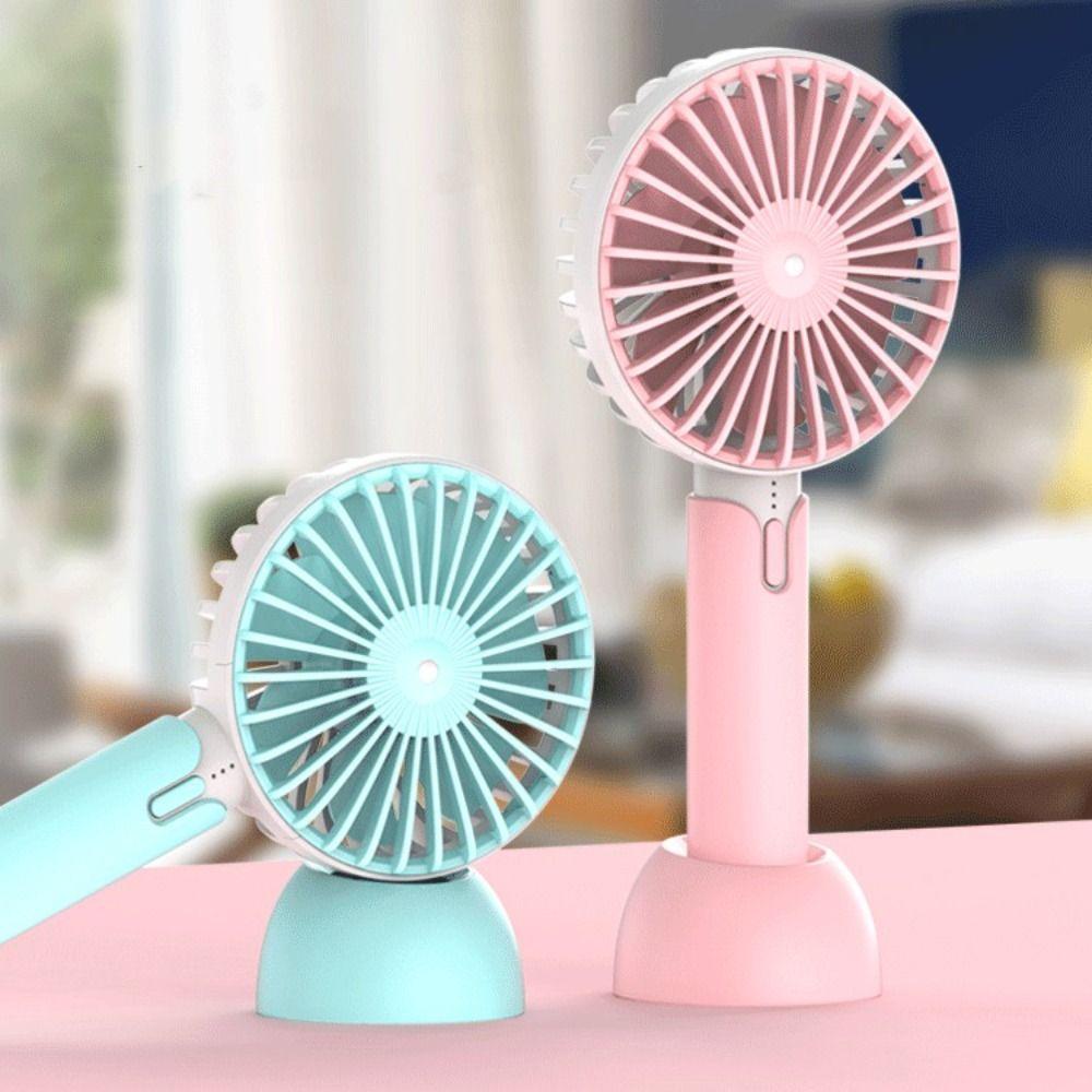 

Portable USB Adjustment Ultra-quiet 3 Speeds Electric Fan Handheld Fan Mini Fan