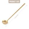 M-Modern-8 Stück 6,7 Zoll Kaffeelöffel, Rührlöffel, Teelöffel Langer Griff, Goldene Teelöffel, Goldene Löffel, Eistee-Löffel