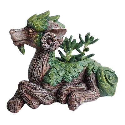 Drakenboom Pot Hars Tuinbeeld Unieke Succulenten Pot Decoratieve Plantenpot Cadeau voor Natuurliefhebbers