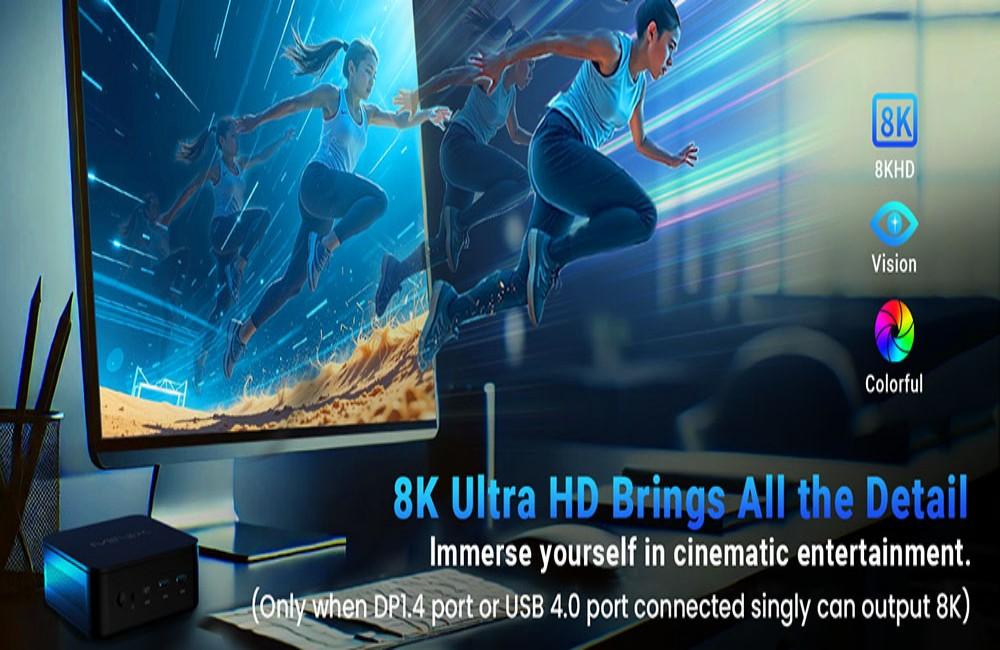 Refurbished:MINIX NGC NR660 Mini PC, AMD Ryzen 5 6600H Cores Max 4.5GHz, 16GB RAM 512GB SSD