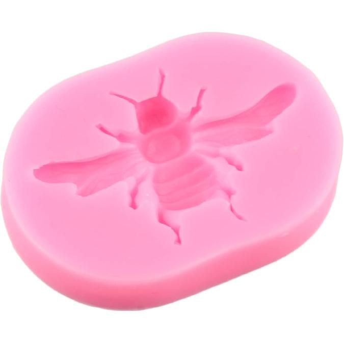 ZiXiang Bumble Bee Silicone Mold Honeycomb Fondant Molds Bee Hive Chocolate Molds For Cupcake Cake Decorating Candy Polymer Clay Gum Paste Set Of 4