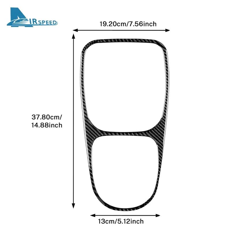 For Seat Leon 2005 2006 2007 2008 2009 2010 2011 2012 Real Soft Carbon Fiber LHD RHD Car Gear Shift Panel Sticker  Accessories