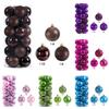 Christmas Decor Ball Set With Plastic Ornaments For Festive Tree And Home Decoration