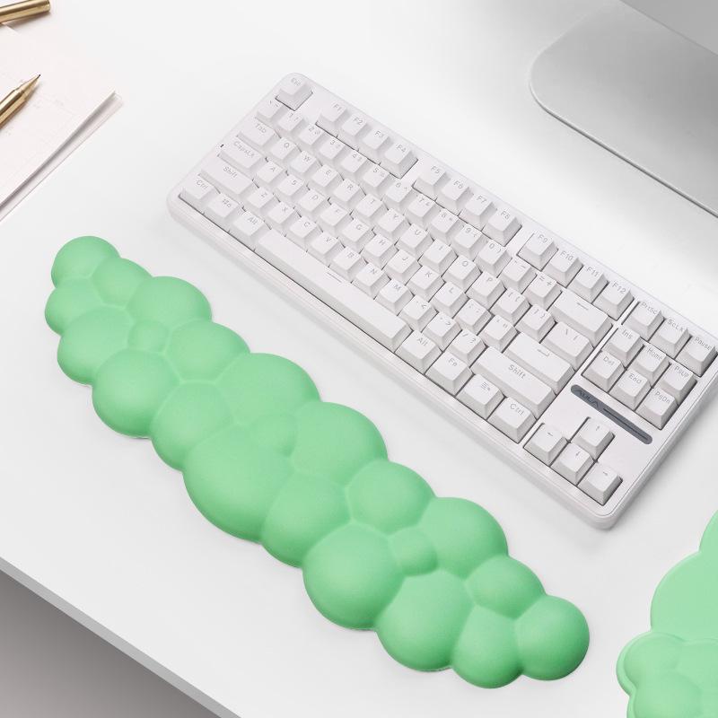 Cloud Memory Foam Mouse and Keyboard Wrist Rest - Non-Slip Office Hand Support Pad