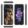 Attack On Titan Anime Handyhülle für Samsung Galaxy Z Flip3 5G Flip4 Schwarz Coque Z Flip 3 Hart PC Luxus Hülle Zflip3 Funda