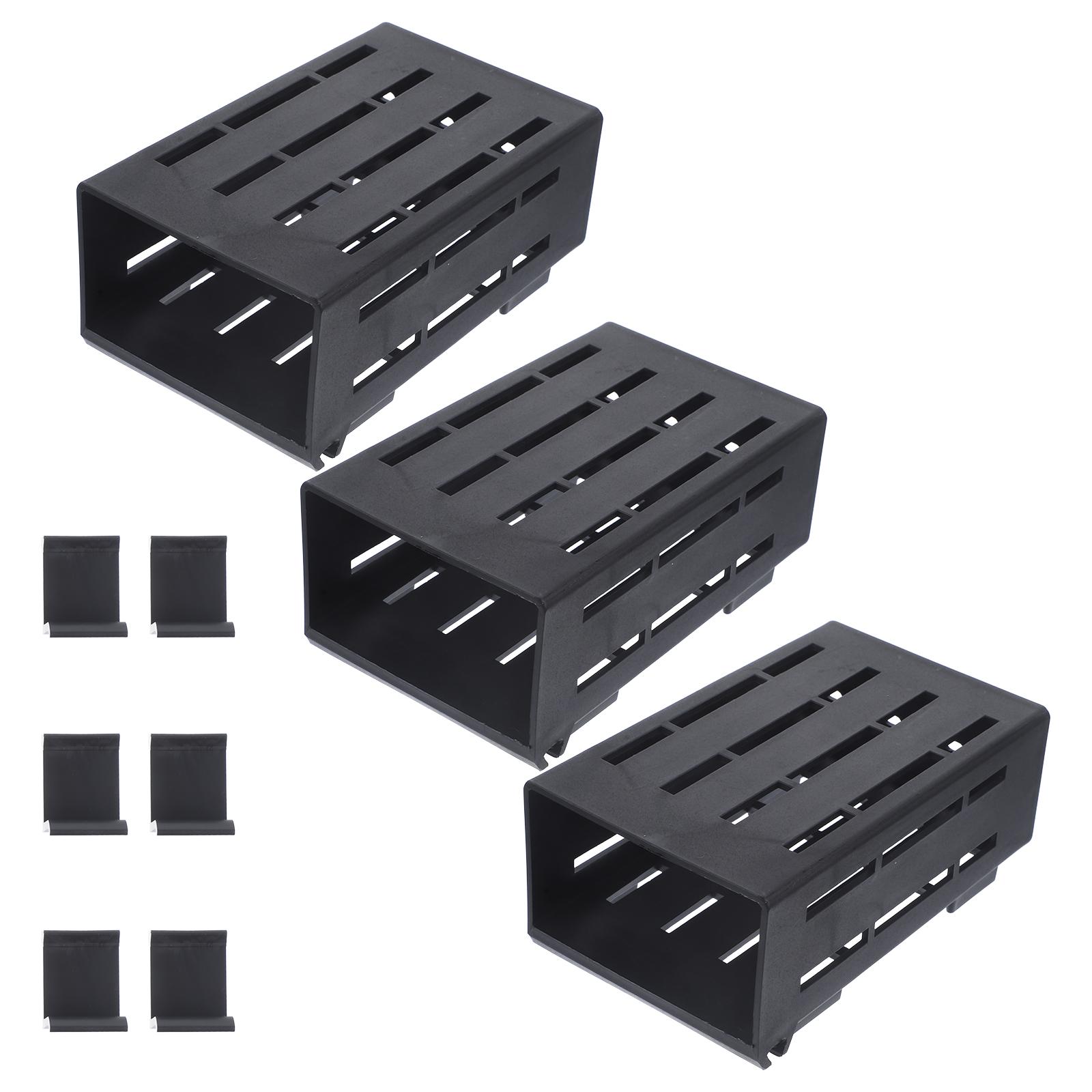 

3 шт. Белый держатель для аквариумных растений с отверстиями Профессиональный практичный горшок для растений Аквариумная подставка для аквариумных растений чёрный