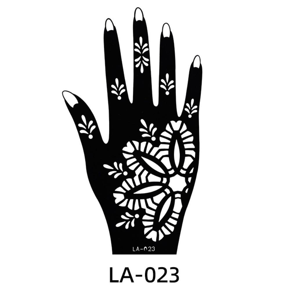 

Hollow Mehndi Tattoo Template Temporary Hand Tattoo Sticker Elf Henna Stencil Legs Shoulder Arm Style 22