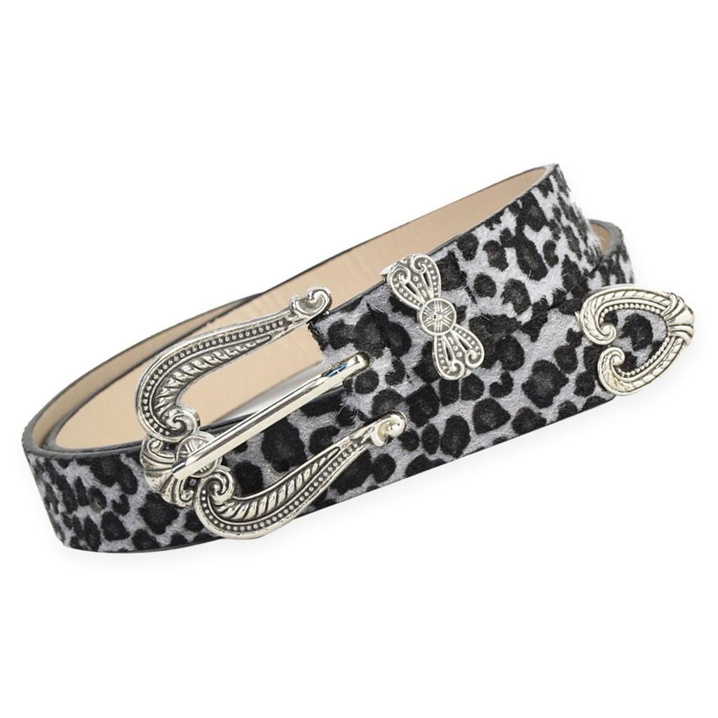 Unique Waist Belt Leopard Print Chain for Cowboy Cowgirl Stylish Hot Buckle Retro Hot Buckle Waist Chain Belt