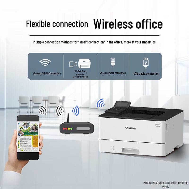Canon imageCLASS LBP243dw Wireless Duplex Black & White Laser Printer CN plug (adapter included)
