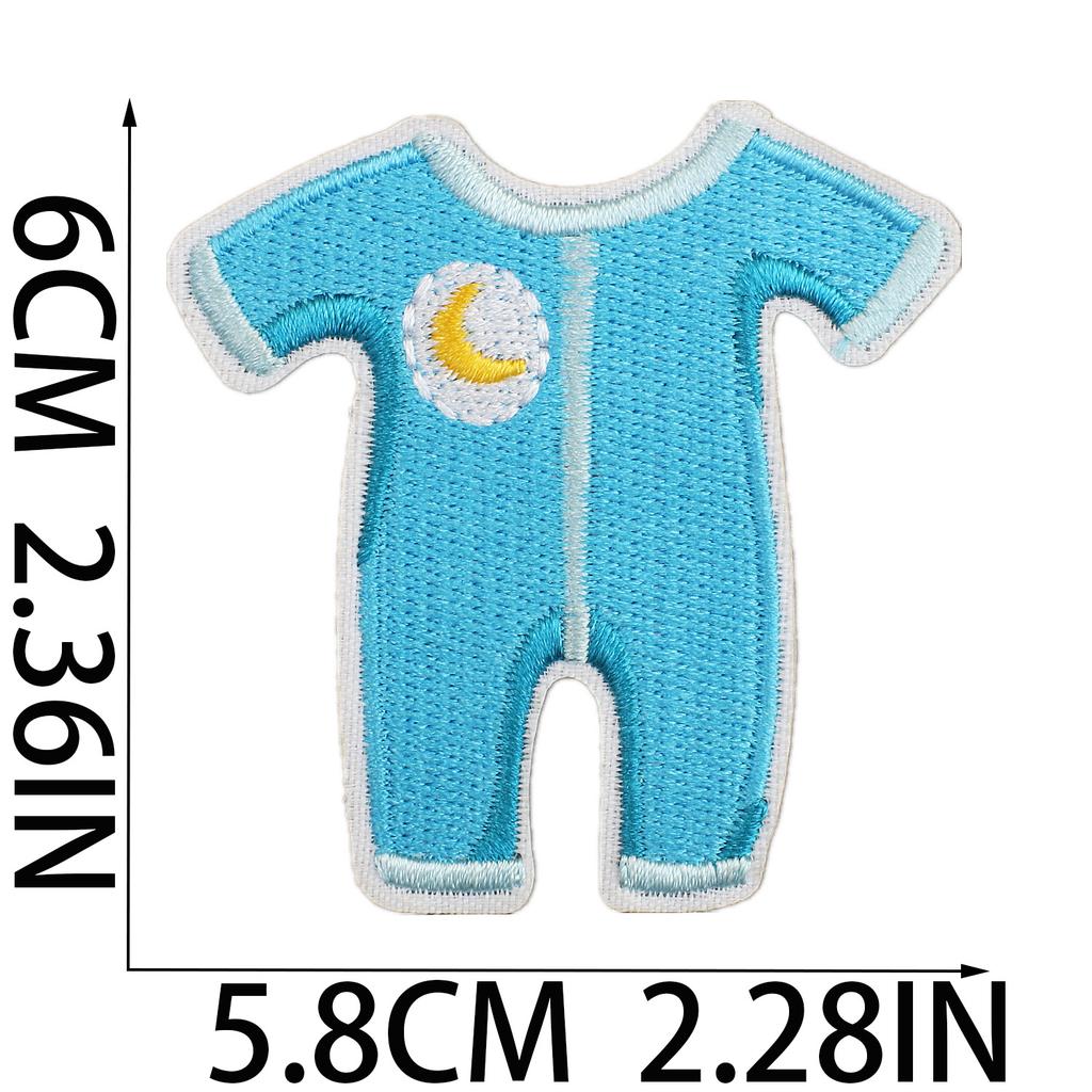 Male Treasure Theme Embroidery Cloth Sticker Onesie Decorative Patch Sticker Cartoon Diaper Computer Embroidery Chapter Trojan Horse Subsidy
