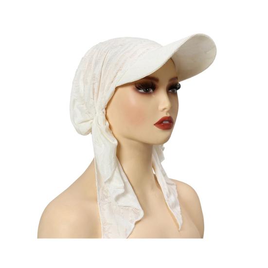Women Headscarf Hat Elastic Design Shawl Baseball Hat Headscarf Lightweight Easy to Wear Head Covering Turban Hat