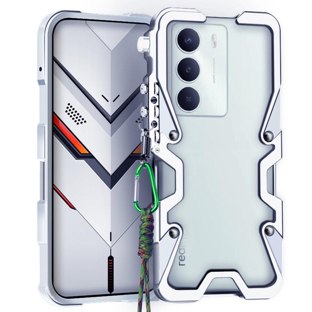 For Realme 14x 5G Bumper Case Aluminiumslegering Metall Telefon Skall Deksel
