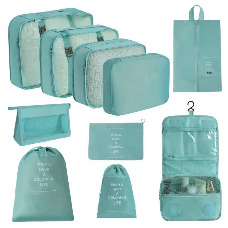 7-Piece Travel Storage Bag Set for Clothing and Luggage Organization