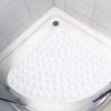53x53CM Sector Rubber Corner Shower Mat Anti-slip Quadrant Bath Mat Anti-Bacterial Suction Shower Tub Non-slip Bathtub Mat