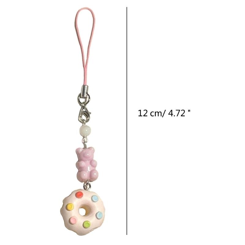 Trendy Core Bag Decoration Lovely Fruit Pendant Keychain Phone Chain Accessory