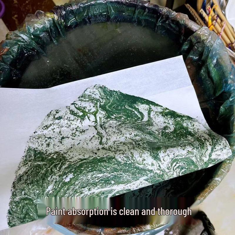 Round Lacquer Art Fan Filter: Disposable Absorbent Paper for Floating Lacquer and Painting