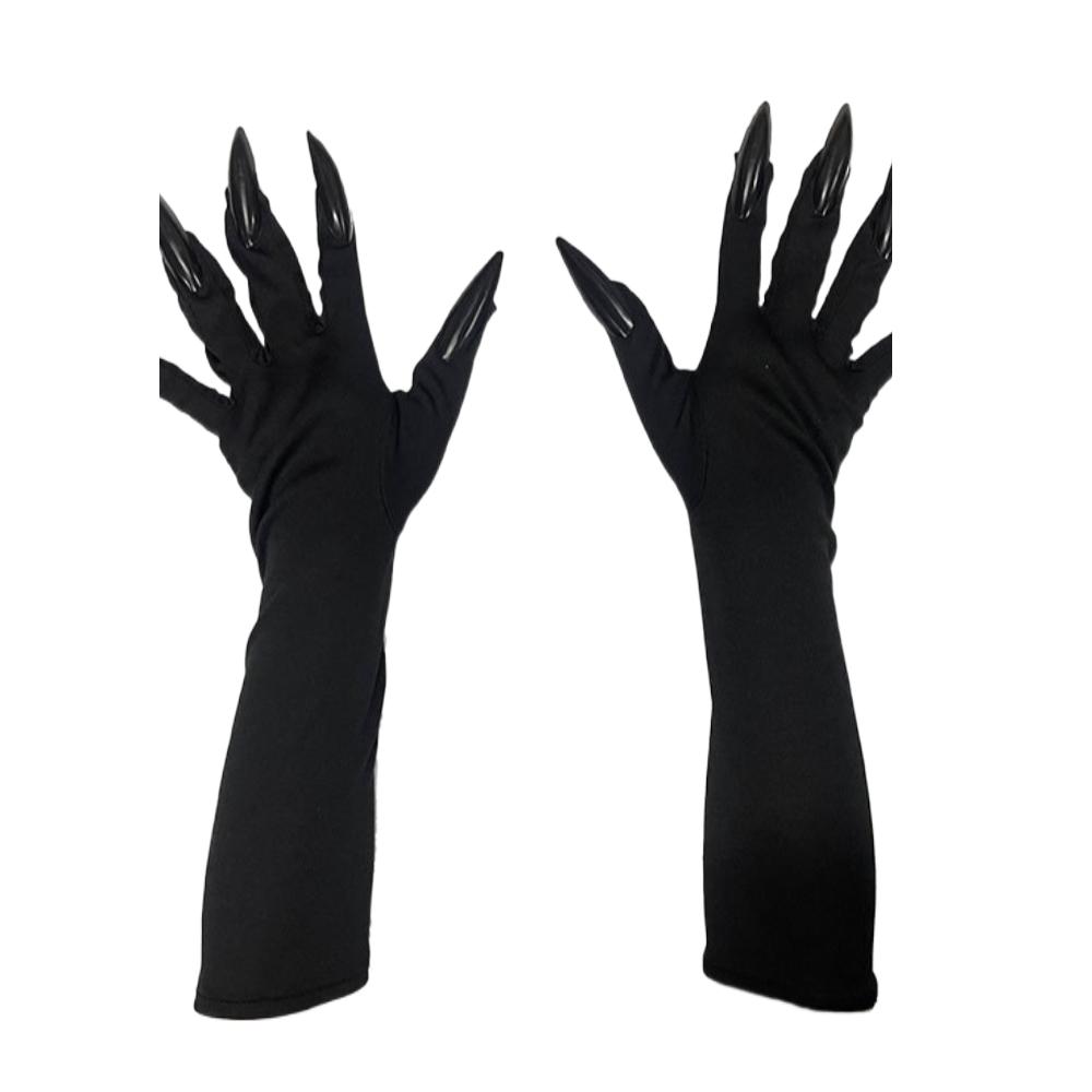 Long Nails Ghost Claw Mittens Dress Up Gloves Witch Cosplay Costume Halloween gloves  Role Play