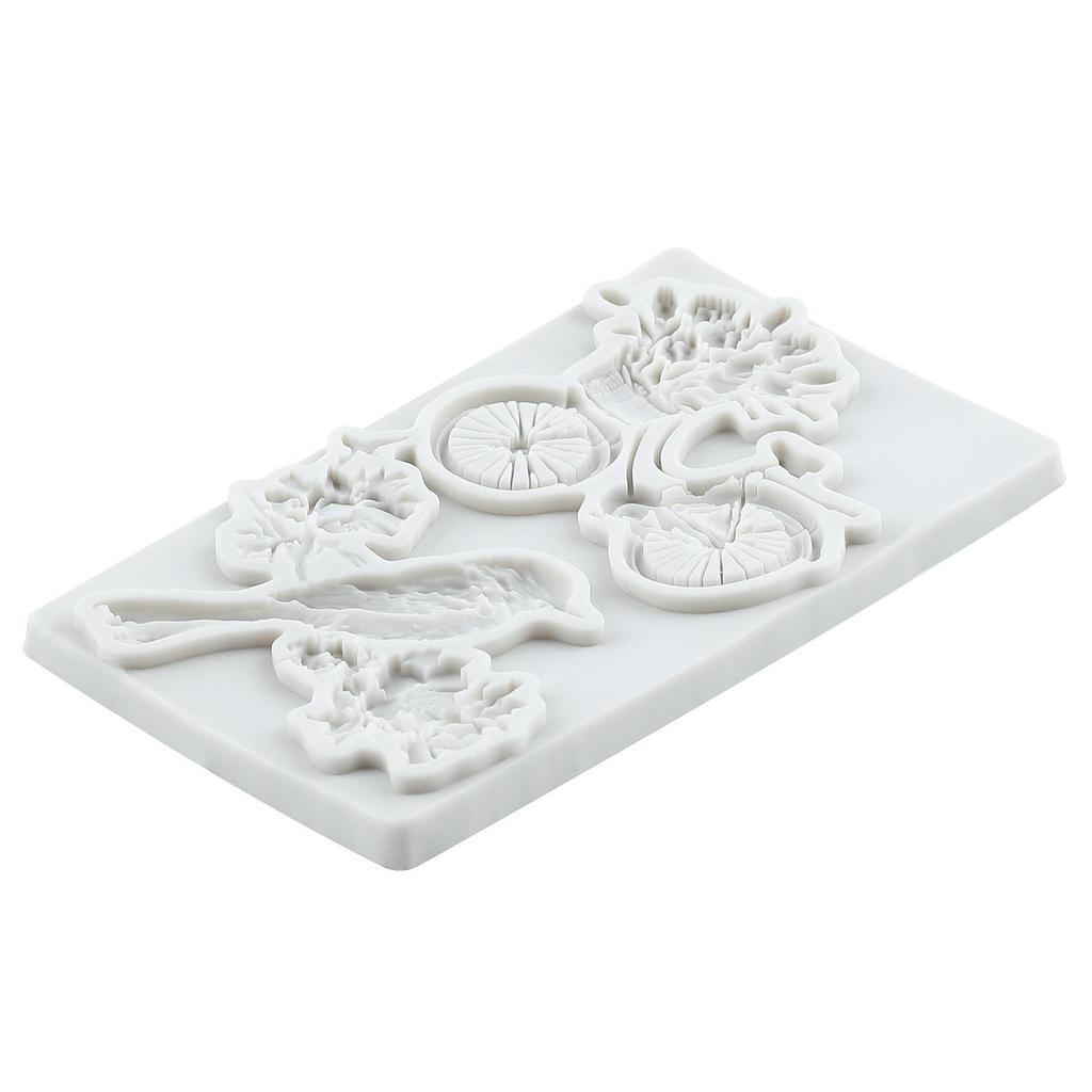 Blossoms Birds Silicone Mold Bicycle Fondant Molds Cake Decorating Tools Theme Cake Dessert Decorated Chocolate Candy Mold