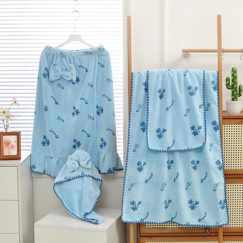 

Новый лавандовый трикотажный махровый набор полотенец для ванной, большое банное полотенце, полотенце-обертывание, бытовое полотенце для лица 35*75 синий