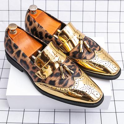 Klassische Freizeitleder schuhe für Herren Mode Soziale Party Leder schuhe Herren Schlupfschuh Yuppie Leder Loafer Männlich