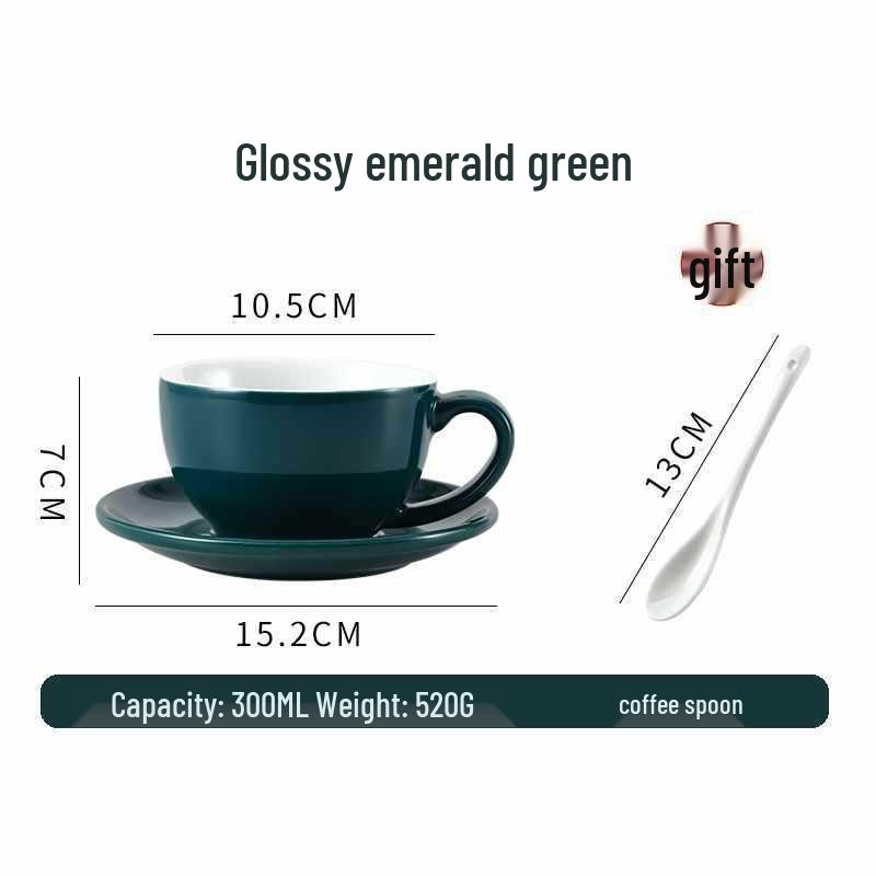 European Ceramic Coffee Set: Professional Latte Art, Cappuccino & Sawada Cups