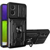 Armored Case for Oppo A38 / A18, Camera Slide Card Slot, Black